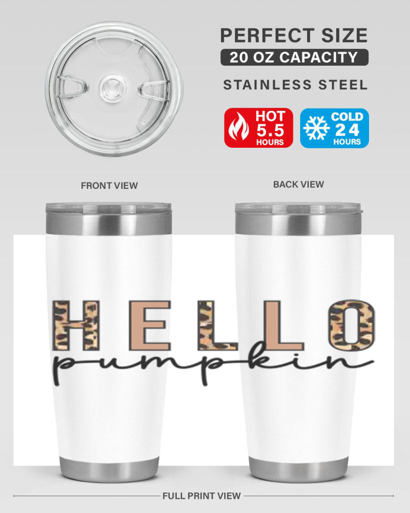 Hello Pumpkin Fall 291#- fall- Tumbler