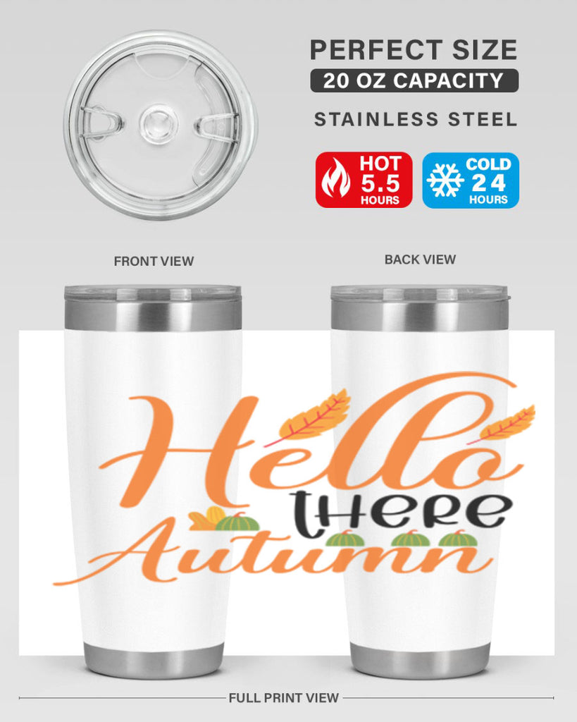 Hello There Autumn 297#- fall- Tumbler