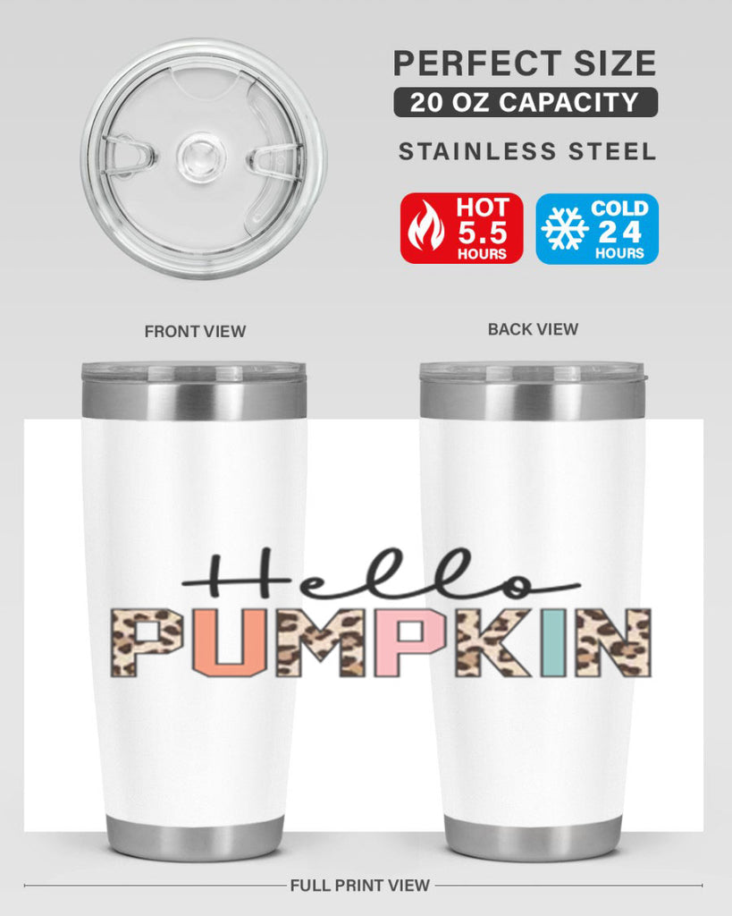 Hello pumpkin 289#- fall- Tumbler