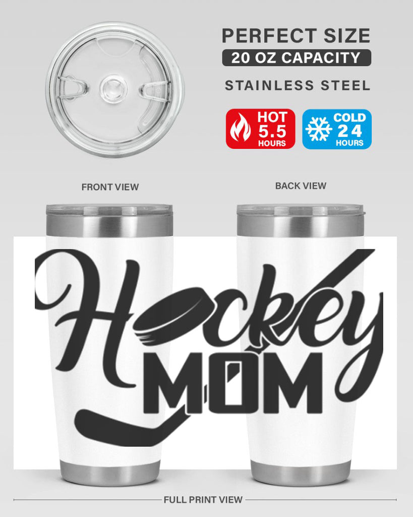 Hockey mom 1186#- hockey- Tumbler