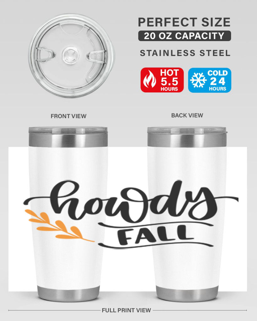 Howdy Fall 496#- fall- Tumbler