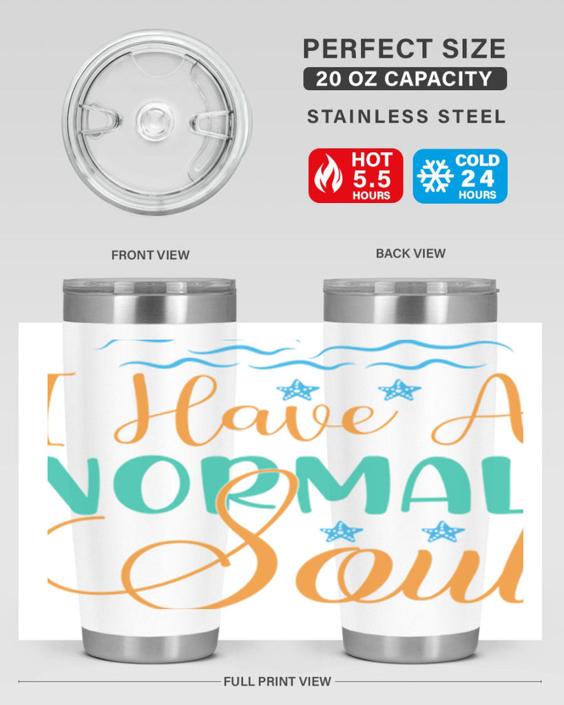 I Have a Normal Soul 229#- mermaid- Tumbler