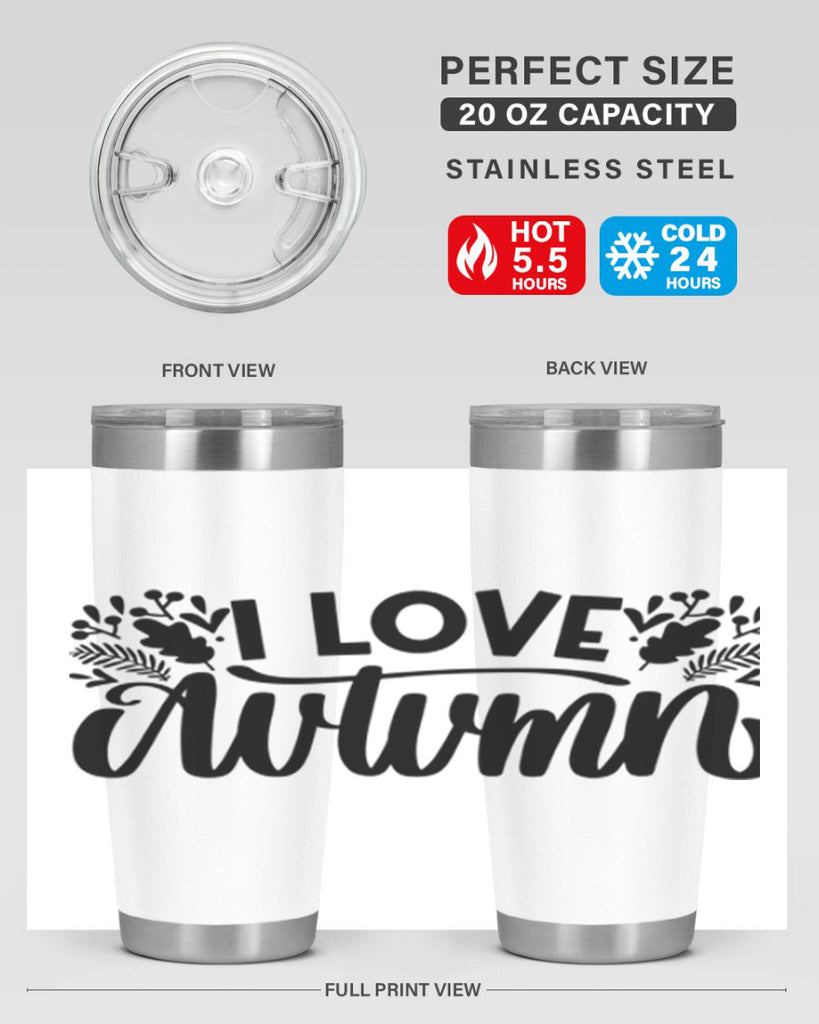 I Love Autumn 497#- fall- Tumbler