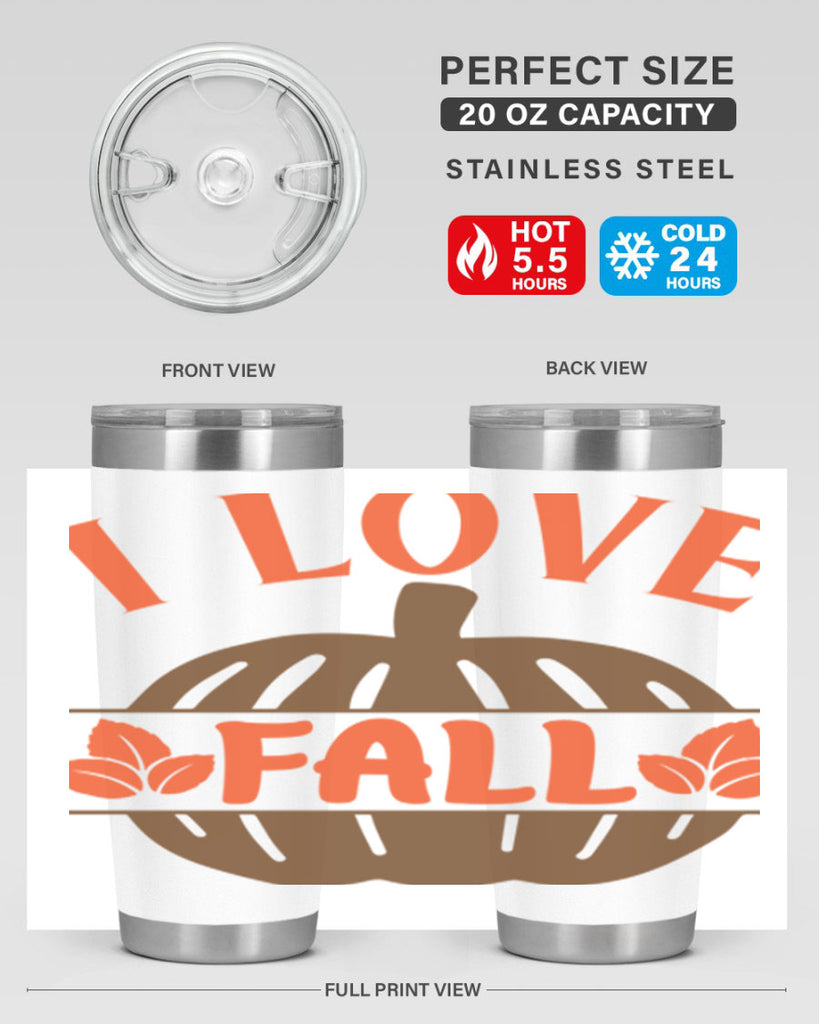 I Love Fall 337#- fall- Tumbler