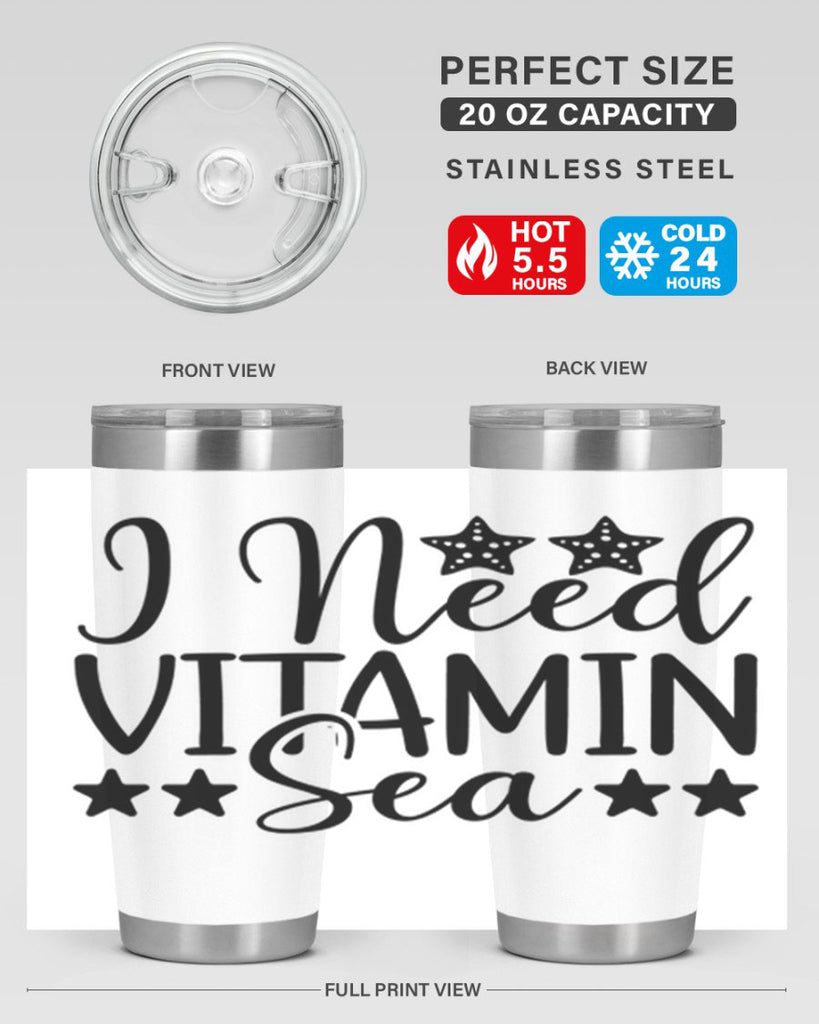 I Need Vitamin Sea 232#- mermaid- Tumbler