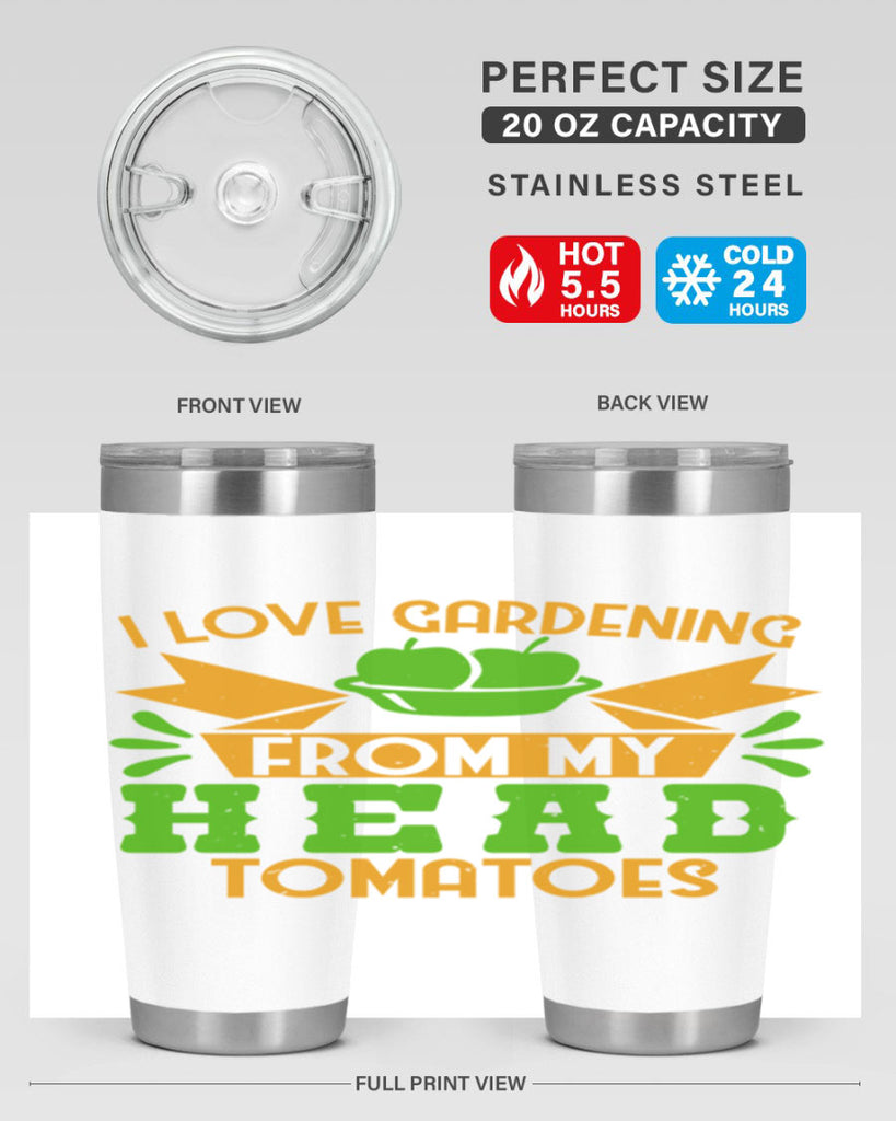 I love gardening from my head tomatoes 54#- farming and gardening- Tumbler