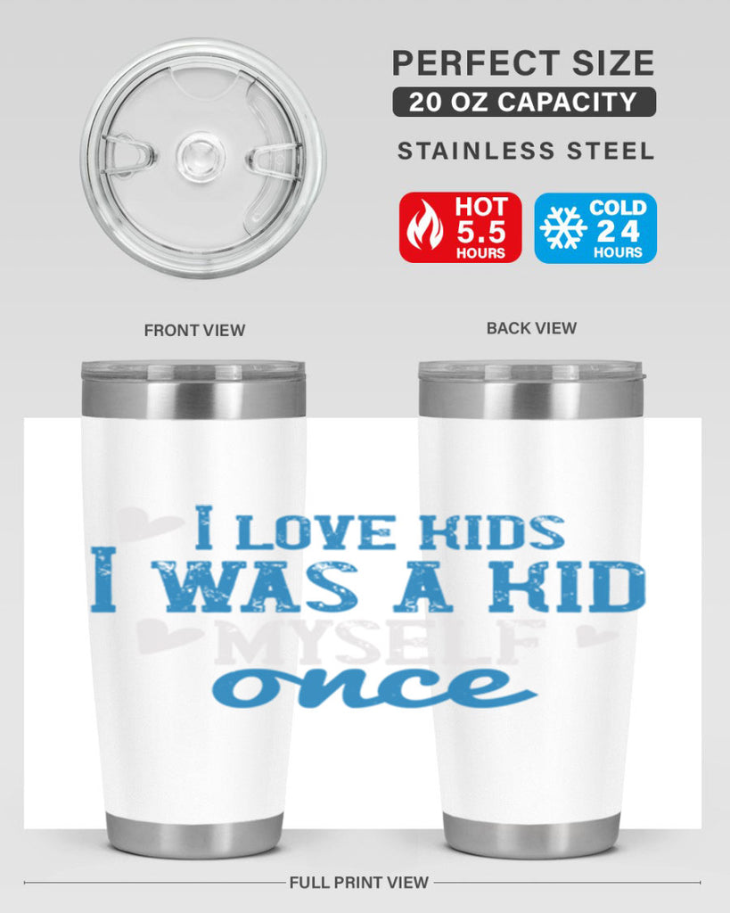 I love kids I was a kid myself once Style 35#- baby- Cotton Tank