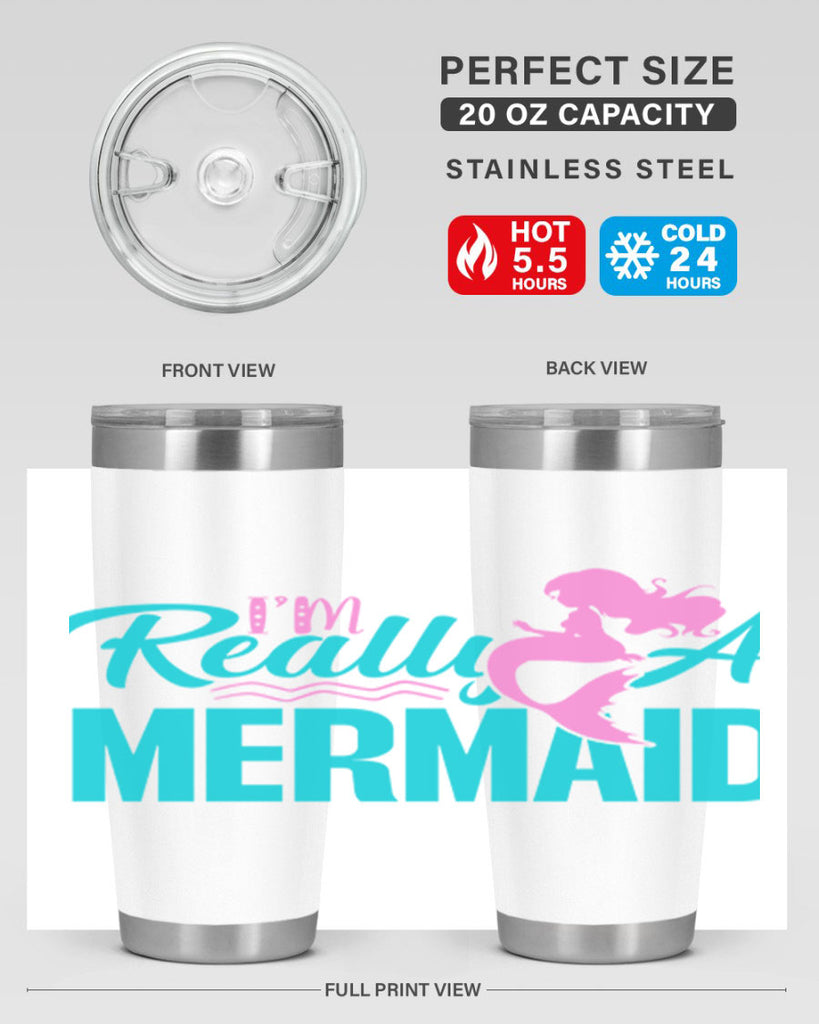 I m Really A Mermaid 212#- mermaid- Tumbler