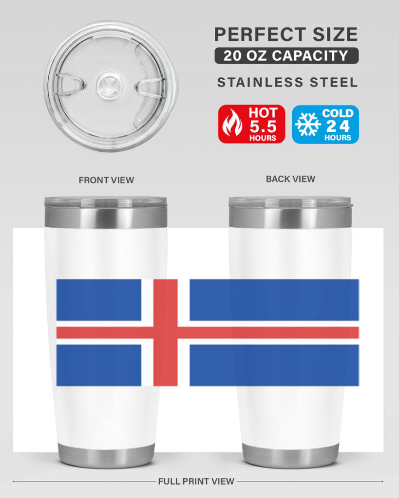 Iceland 122#- world flags- Tumbler