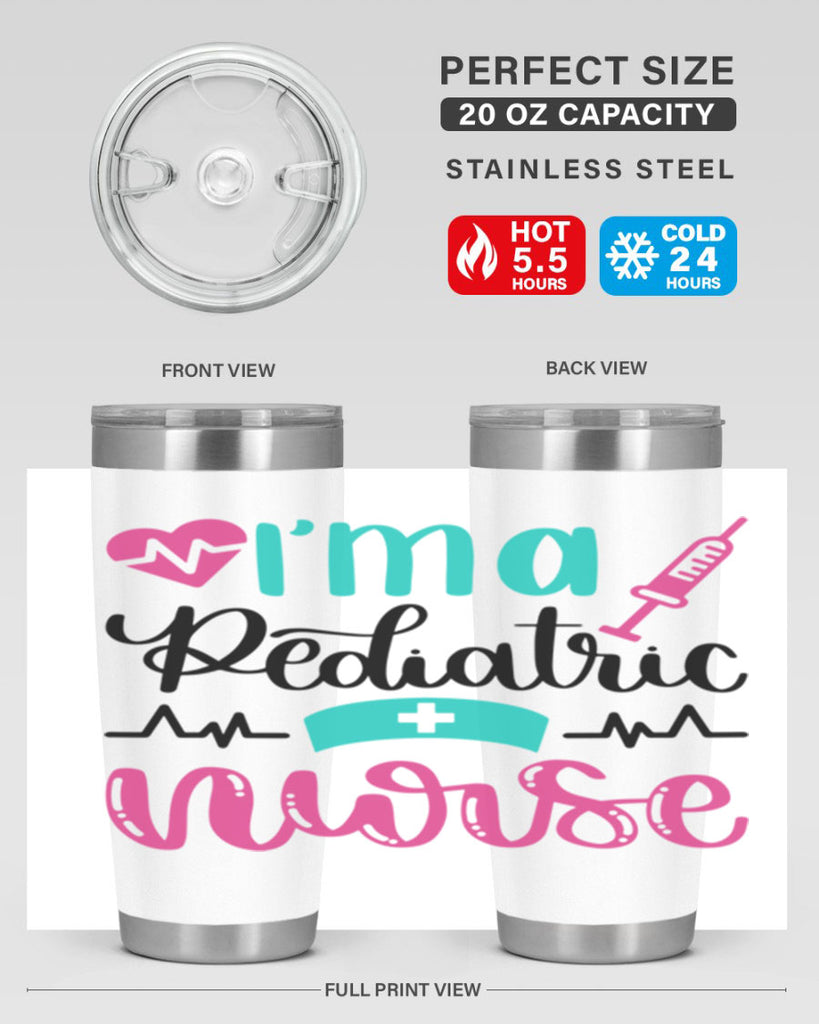 Im A Pediatric Nurse Style Style 155#- nurse- tumbler