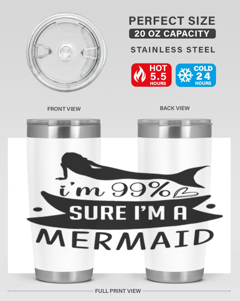 Im sure im a 248#- mermaid- Tumbler