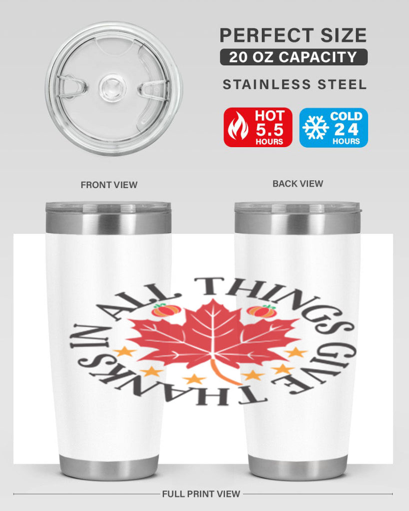 Inallthingsgivethanks 353#- fall- Tumbler