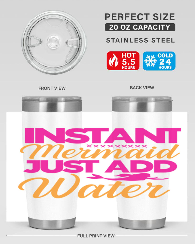 Instant Mermaid Just Add Water 267#- mermaid- Tumbler