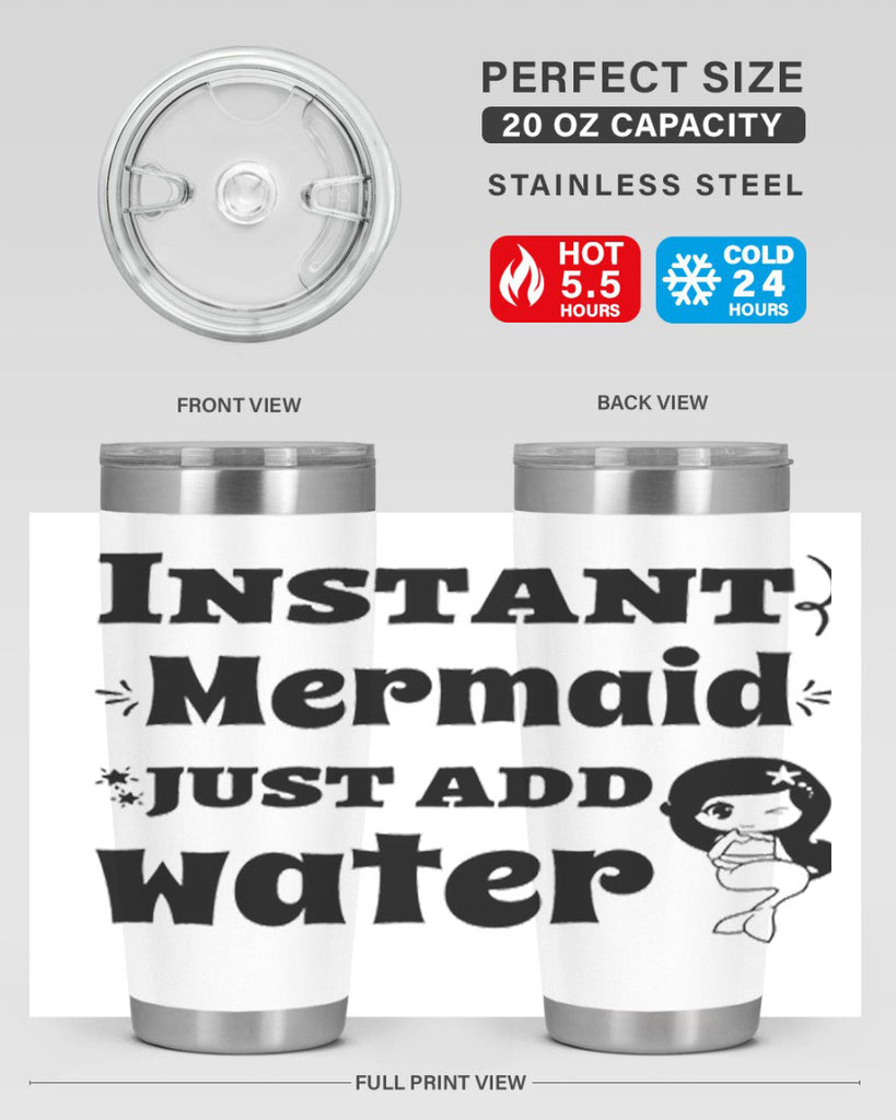 Instant Mermaid just add water 273#- mermaid- Tumbler