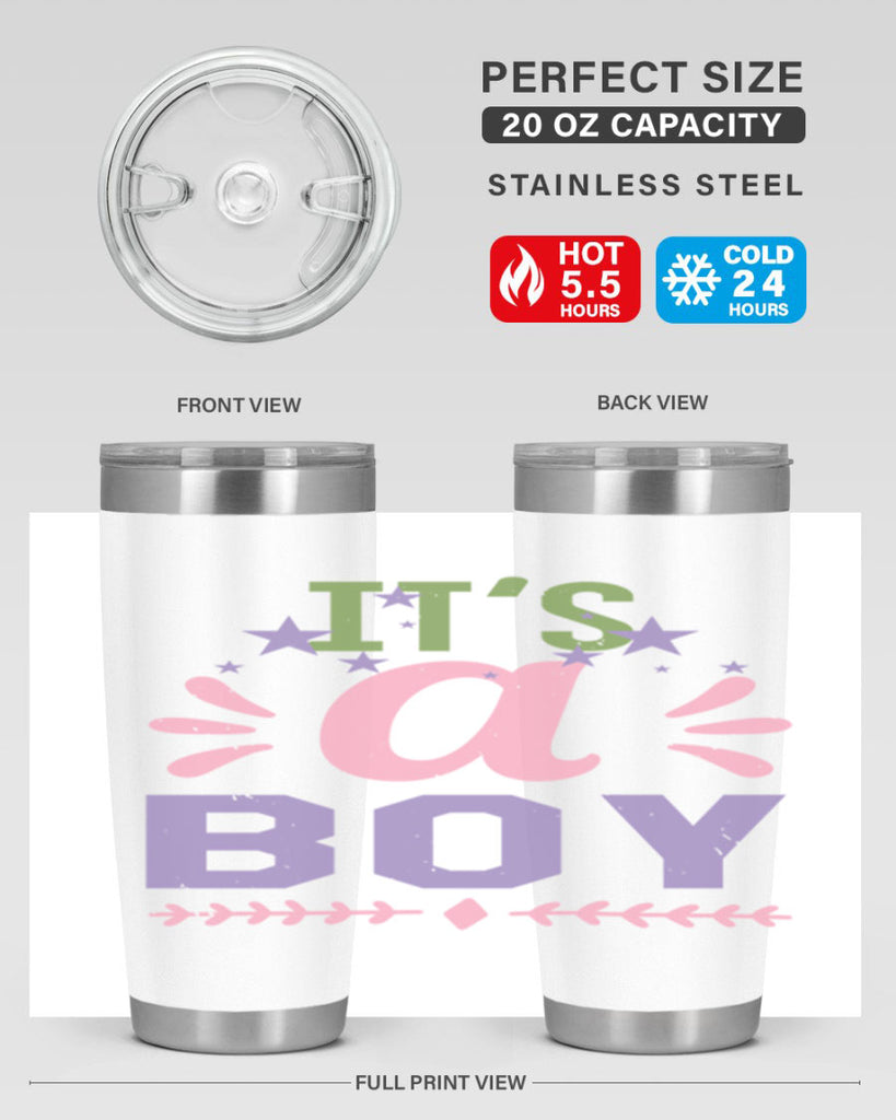 Its a boy Style 33#- baby shower- tumbler