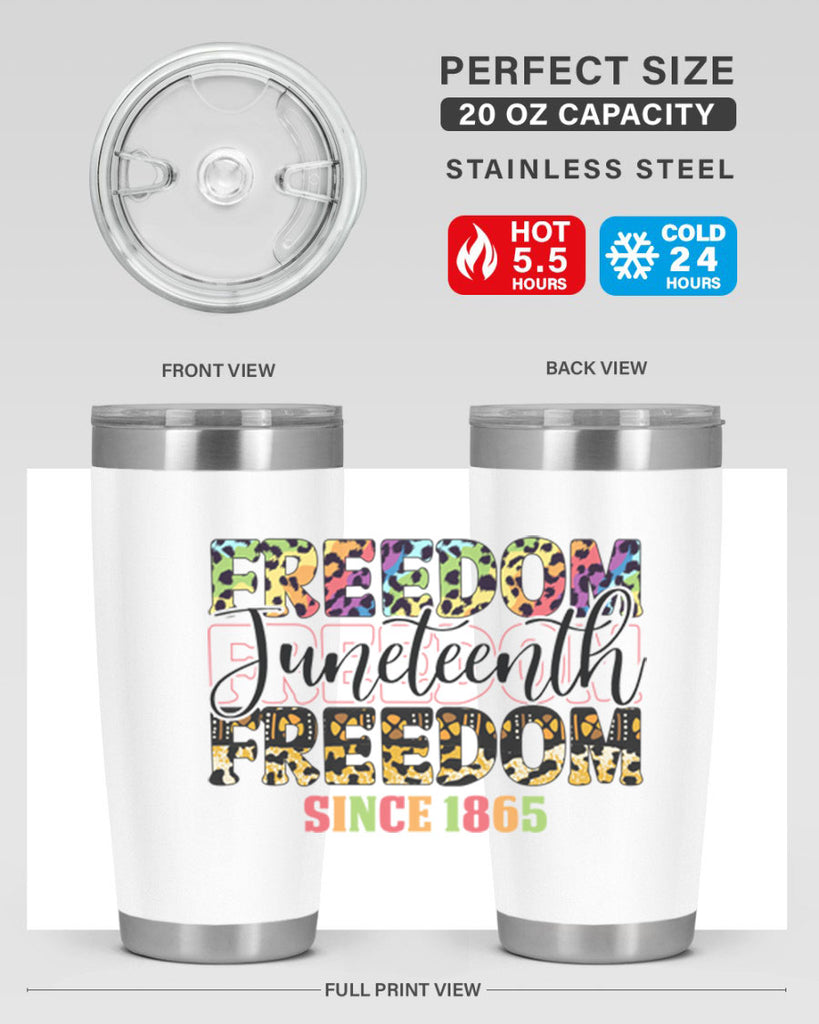 Juneteenth Freedom Since 1865 Png 36#- Juneteenth- tumbler