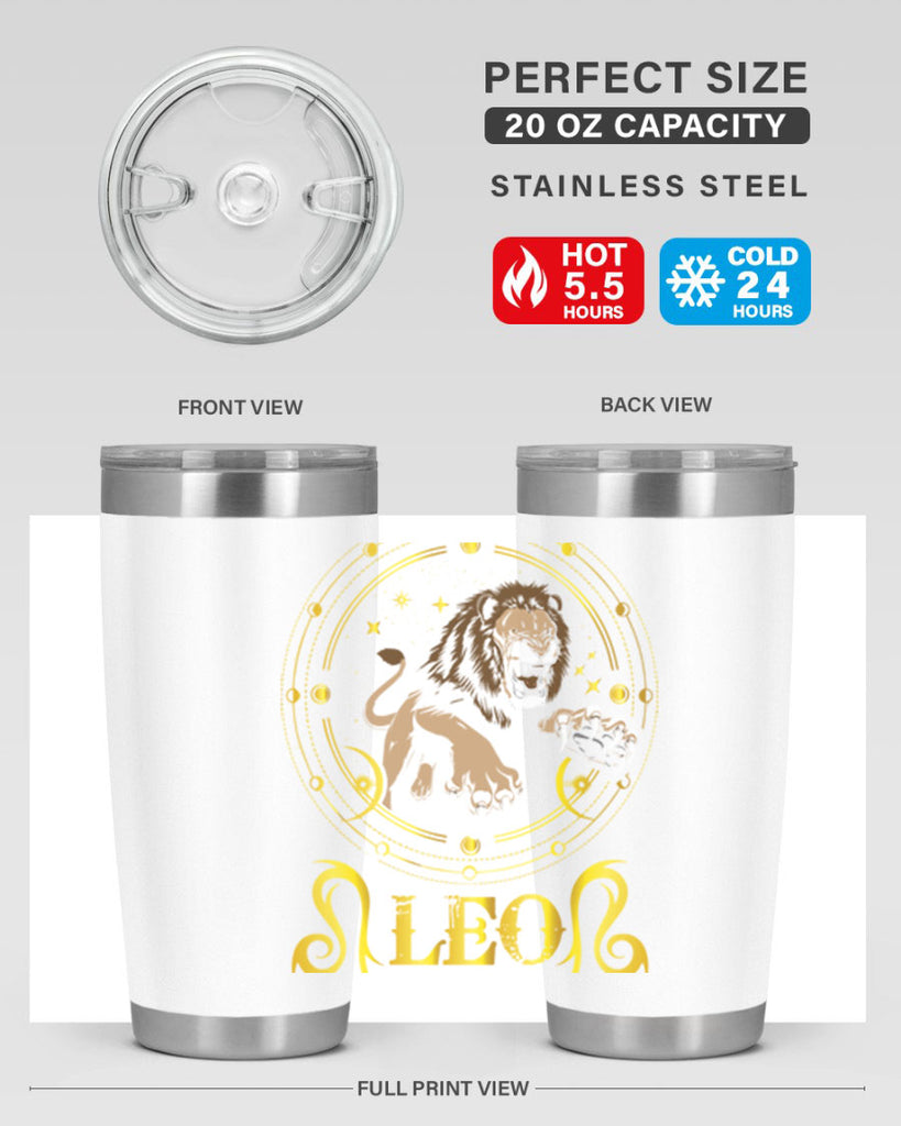 Leo 297#- zodiac- Tumbler