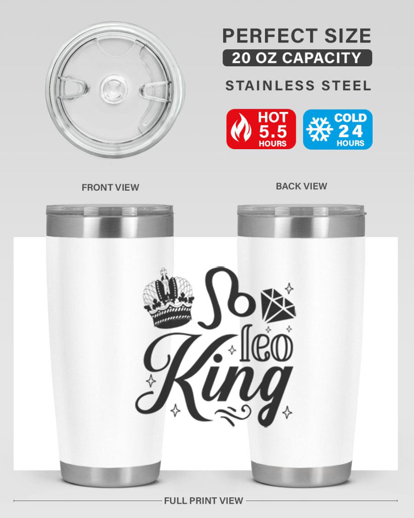 Leo king 290#- zodiac- Tumbler