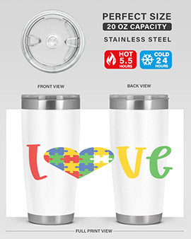 Love Style 30#- autism- Tumbler