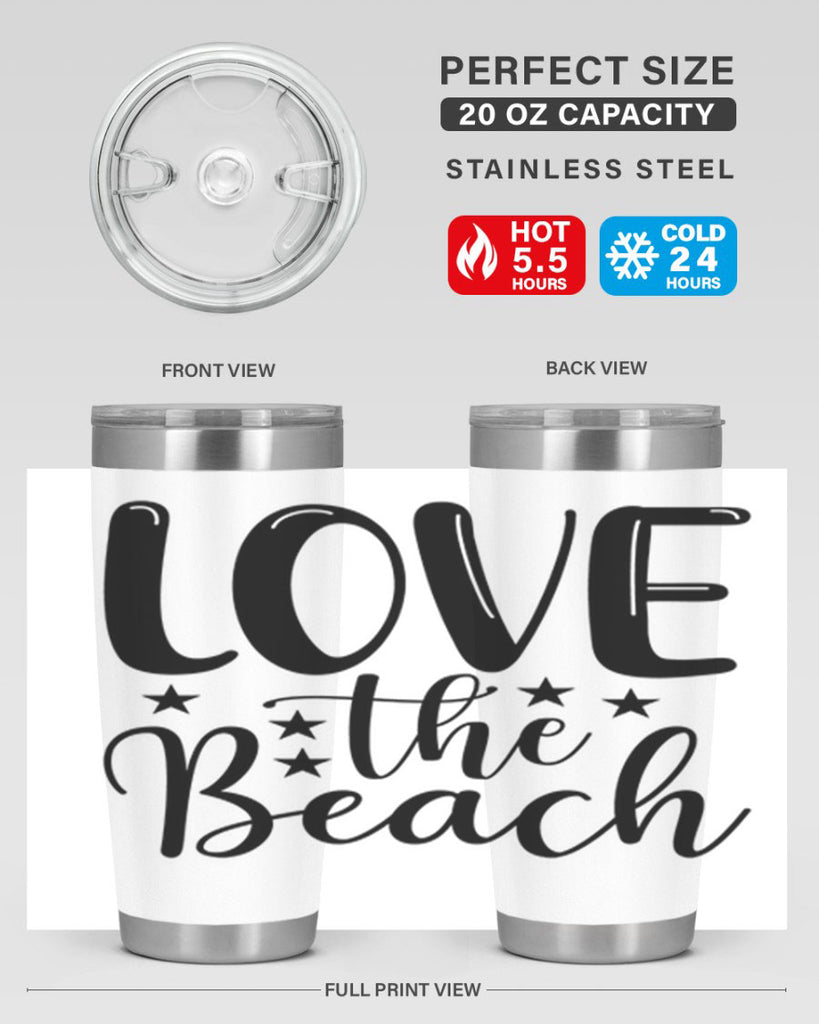 Love The Beach 305#- mermaid- Tumbler