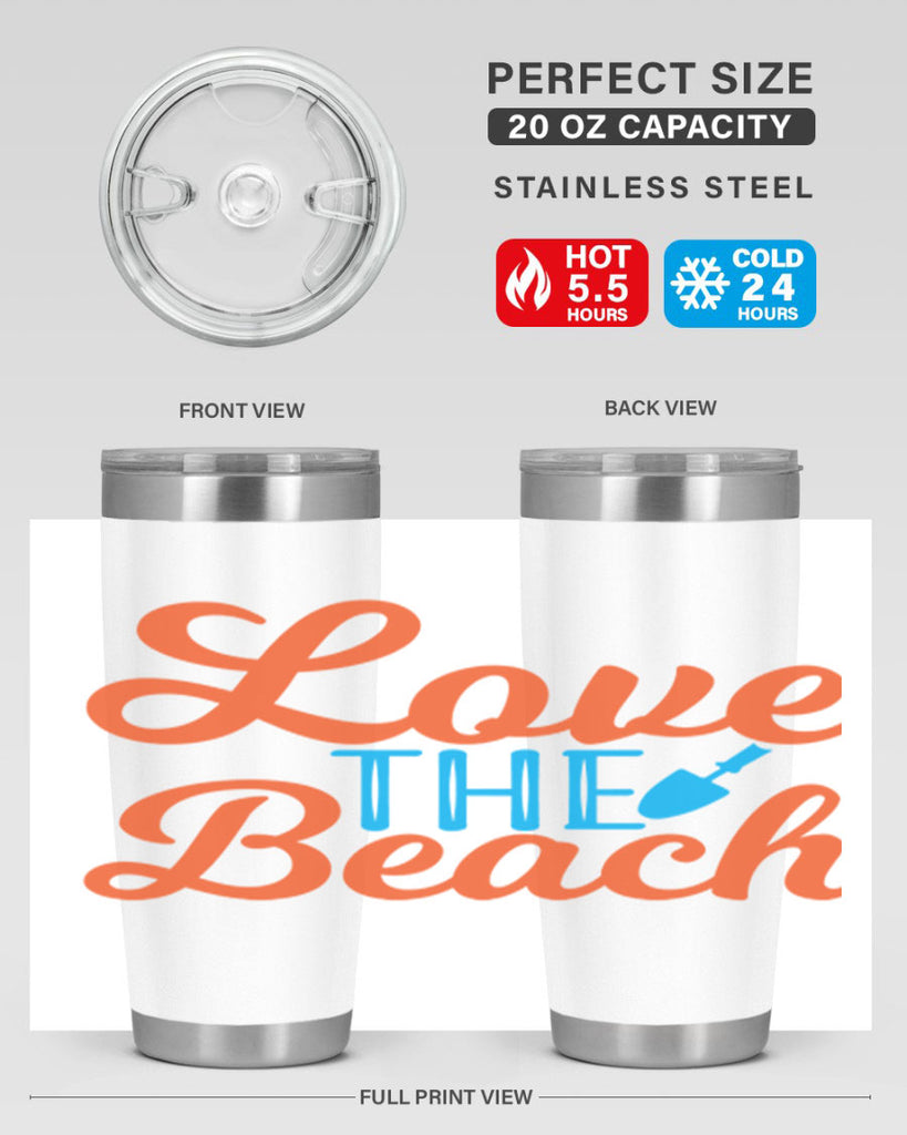 Love The Beach 306#- mermaid- Tumbler