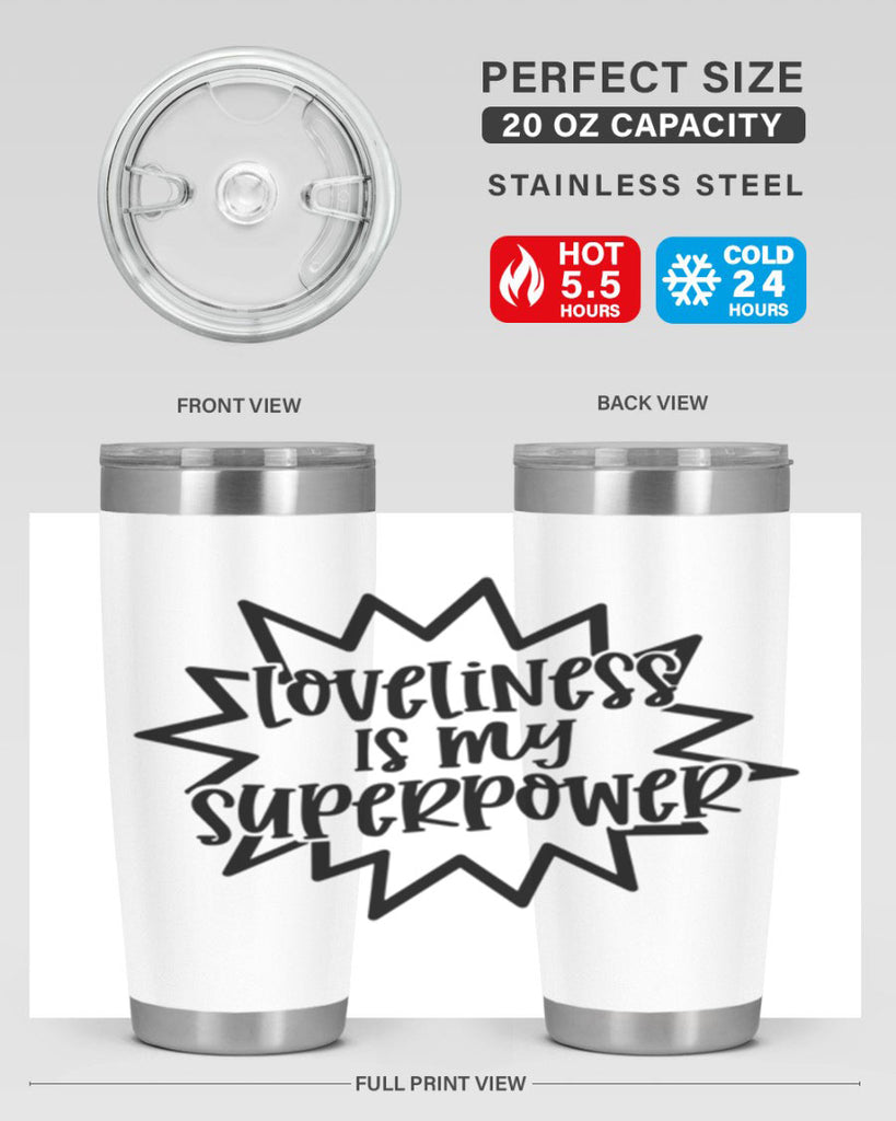 Loveliness Is My Superpower Style 53#- baby- tumbler