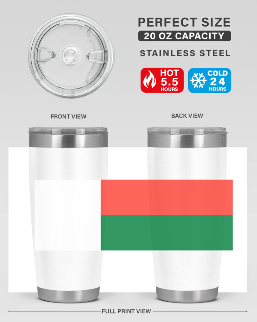 Madagascar 96#- world flags- Tumbler