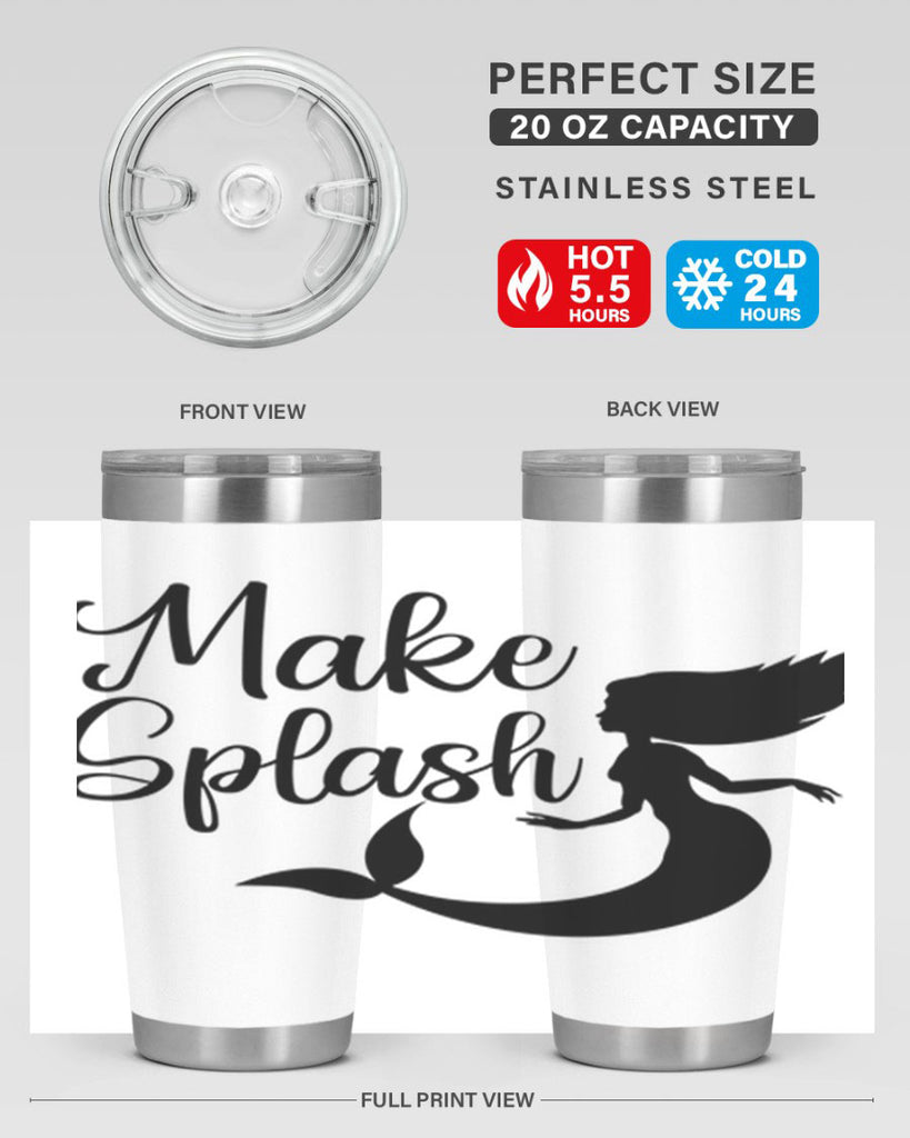 Make splash 316#- mermaid- Tumbler