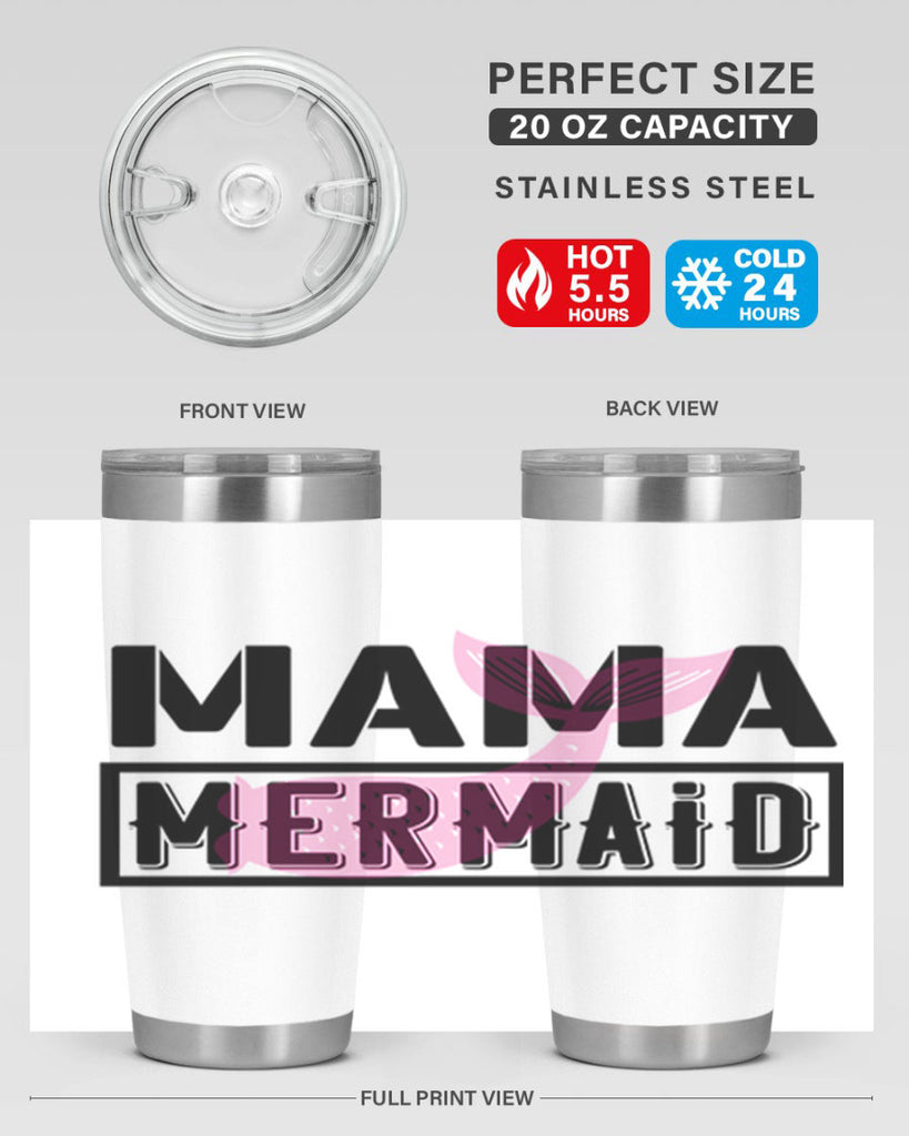 Mama mermaid 317#- mermaid- Tumbler