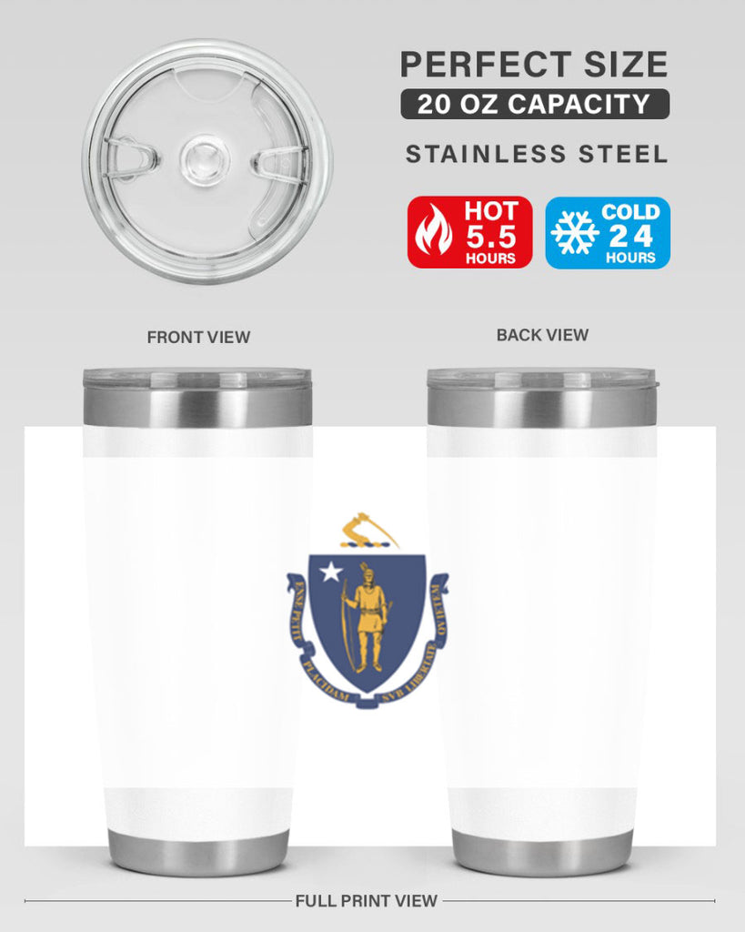 Massachusetts 31#- Us Flags- Tumbler