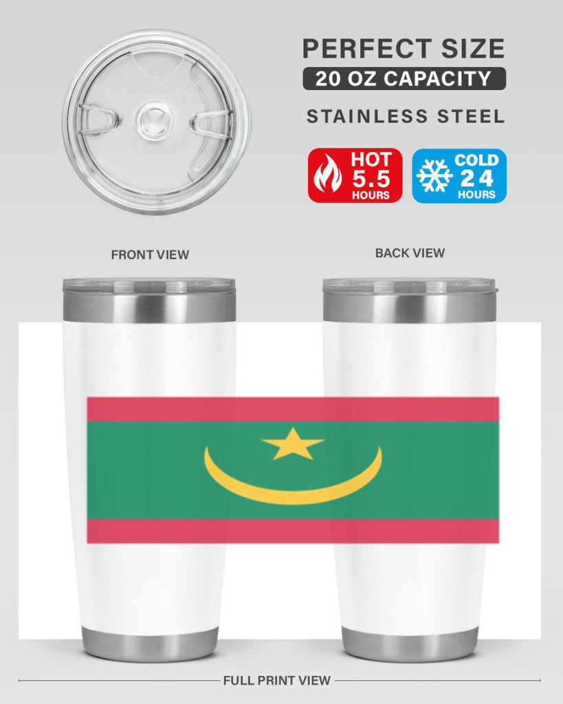 Mauritania 89#- world flags- Tumbler