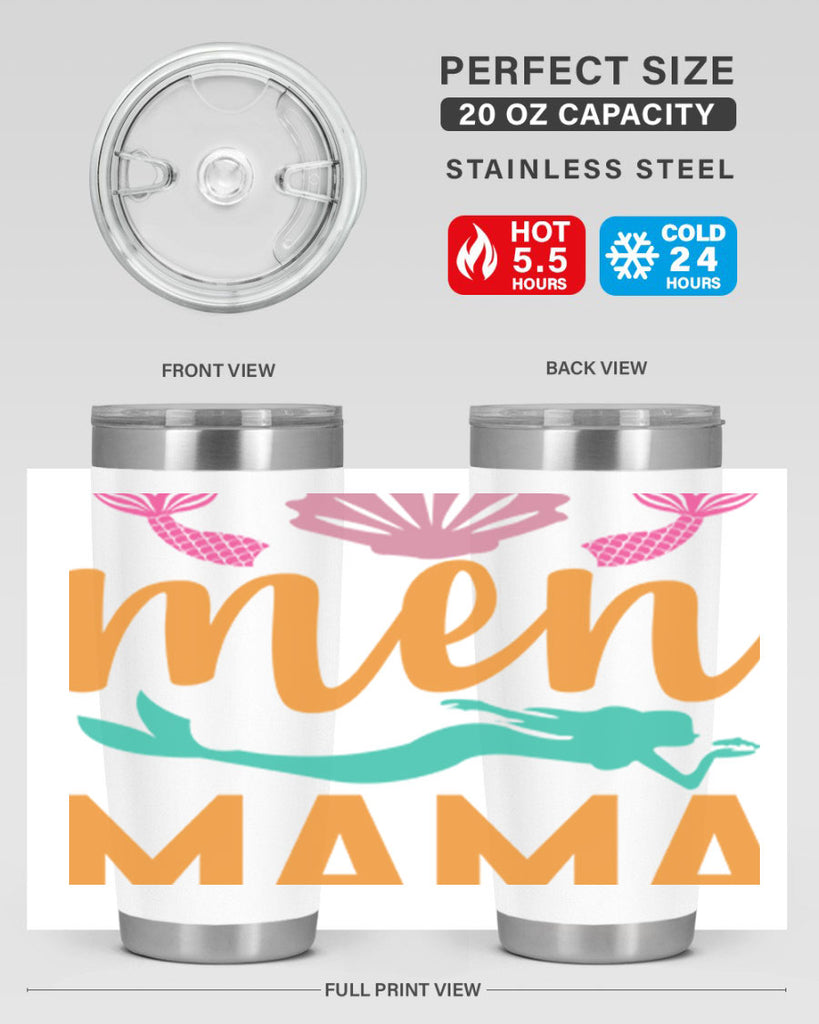 Men Mama Design 318#- mermaid- Tumbler