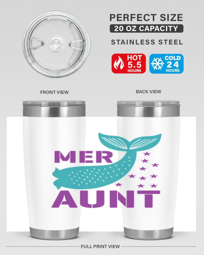 Mer Aunt 319#- mermaid- Tumbler