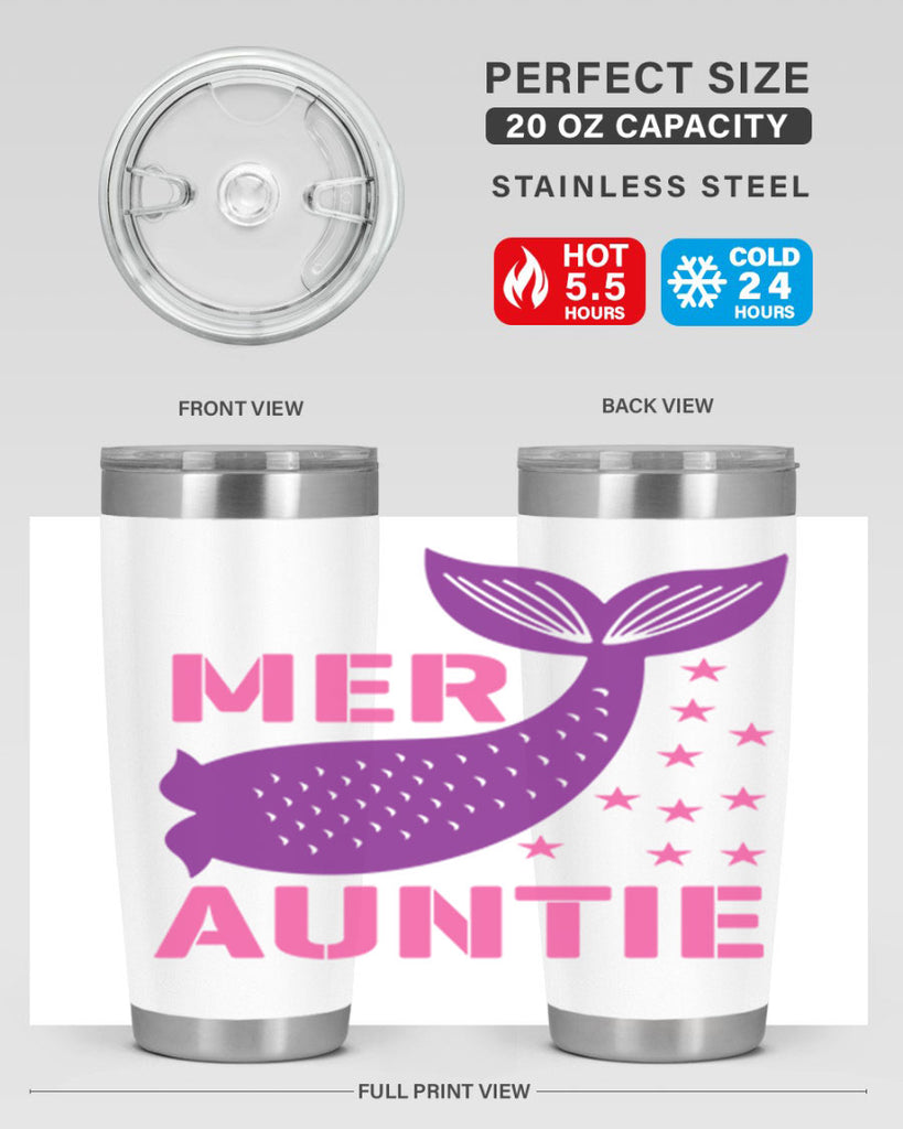 Mer Auntie 320#- mermaid- Tumbler