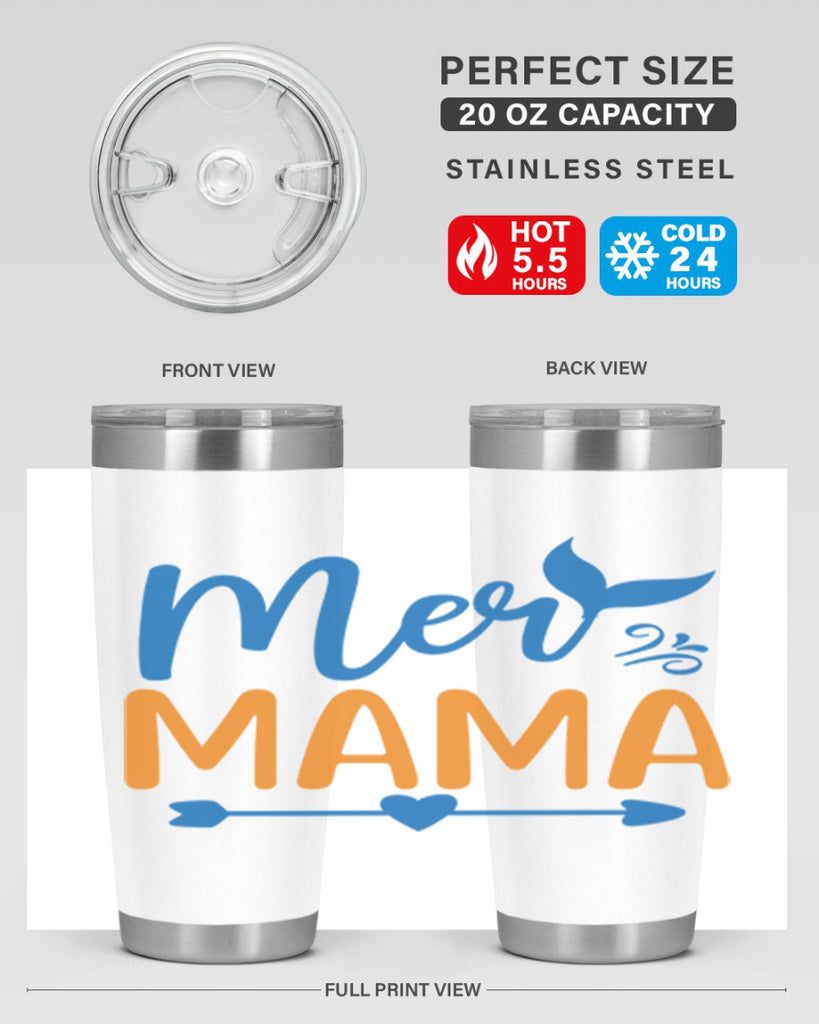 Mer Mama 330#- mermaid- Tumbler