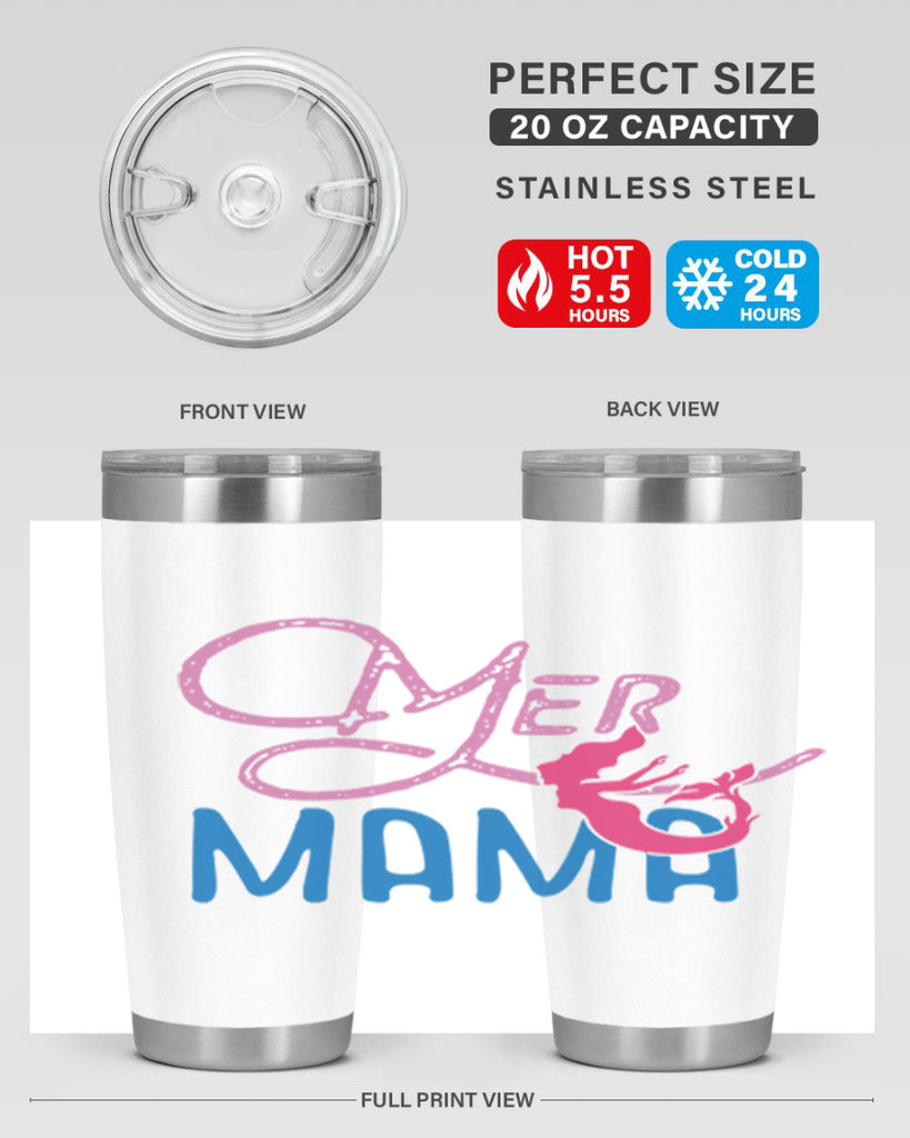 Mer Mama 333#- mermaid- Tumbler