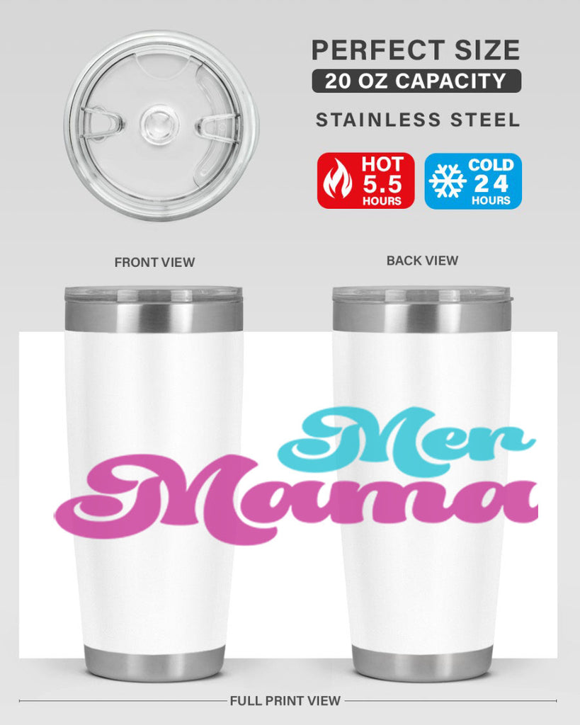 Mer Mama 334#- mermaid- Tumbler