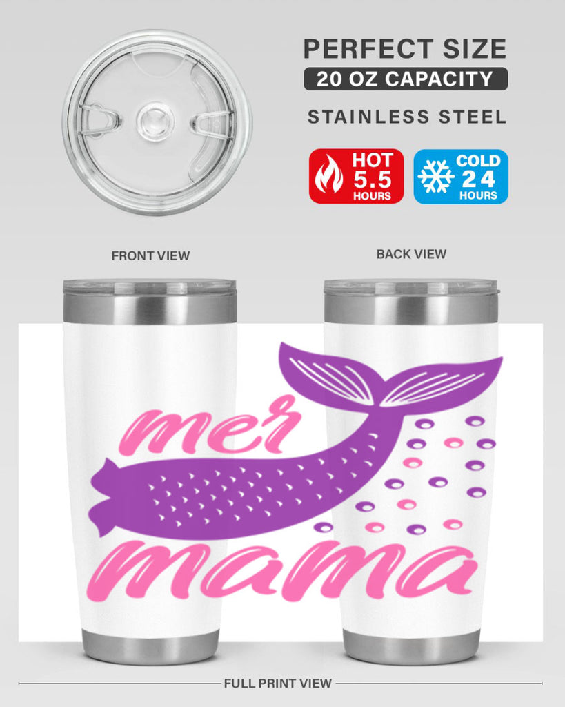 Mer Mama 335#- mermaid- Tumbler