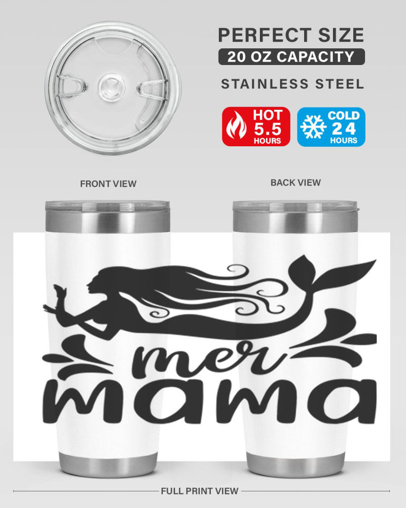 Mer mama 349#- mermaid- Tumbler