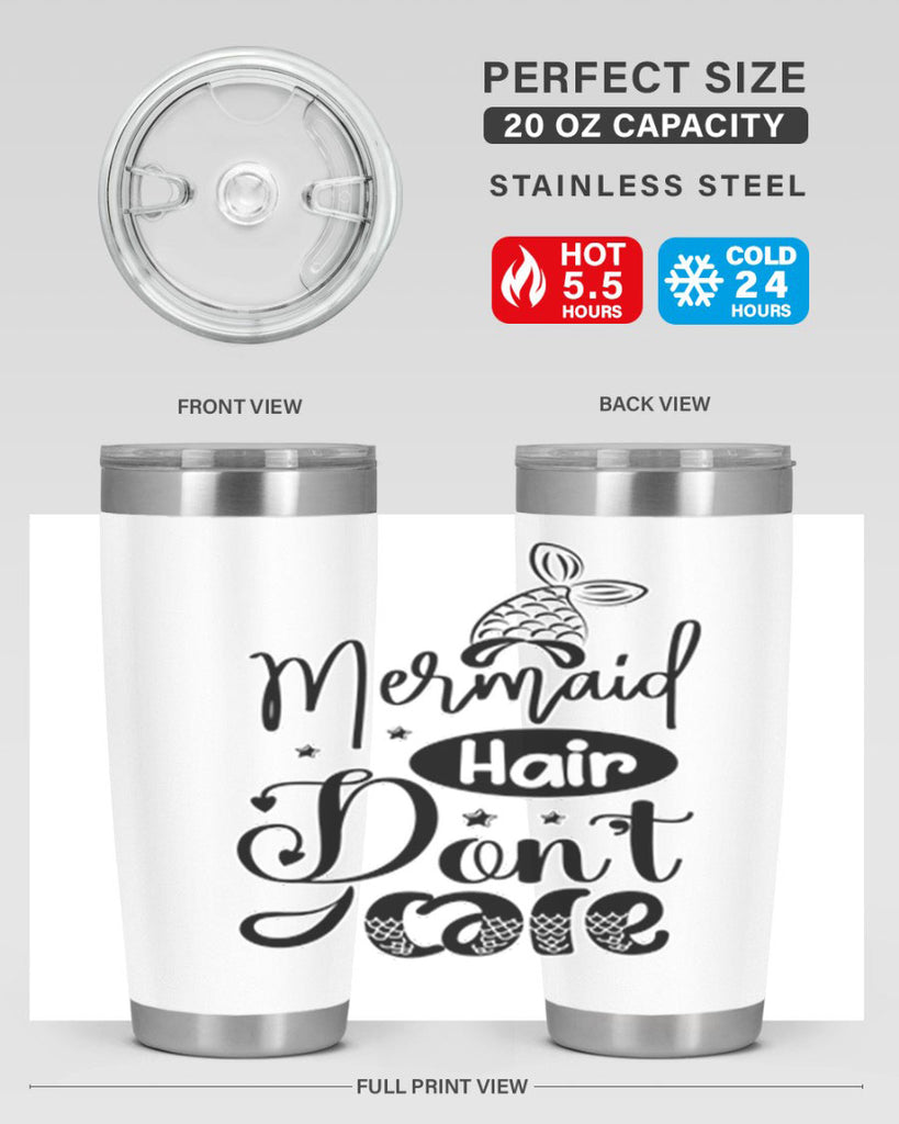 Mermaid Hair Dont Care 407#- mermaid- Tumbler