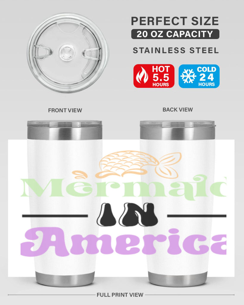 Mermaid In America 420#- mermaid- Tumbler