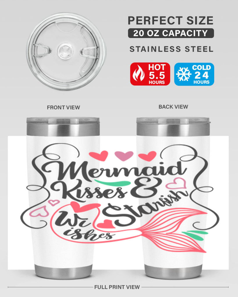 Mermaid Kisses Starfish Wishes 368#- mermaid- Tumbler