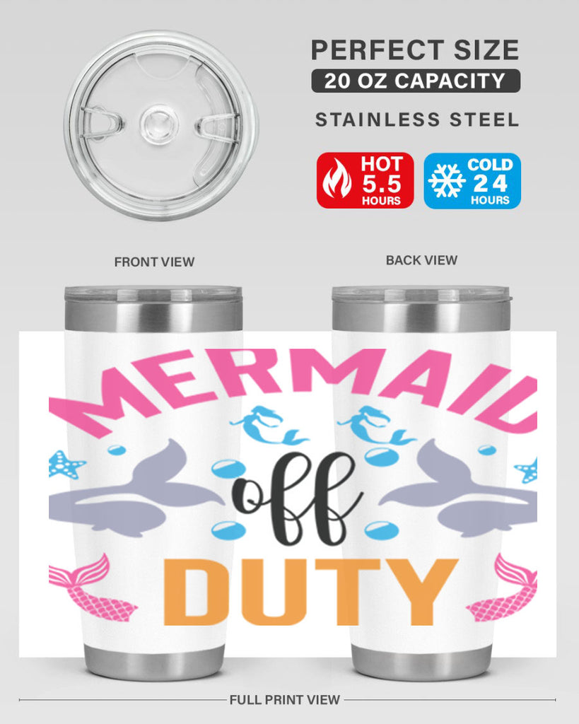 Mermaid Off Duty Design 438#- mermaid- Tumbler