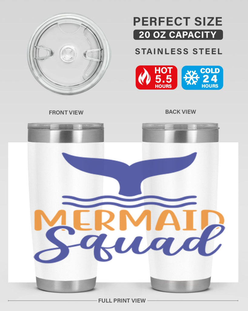 Mermaid Squad 379#- mermaid- Tumbler