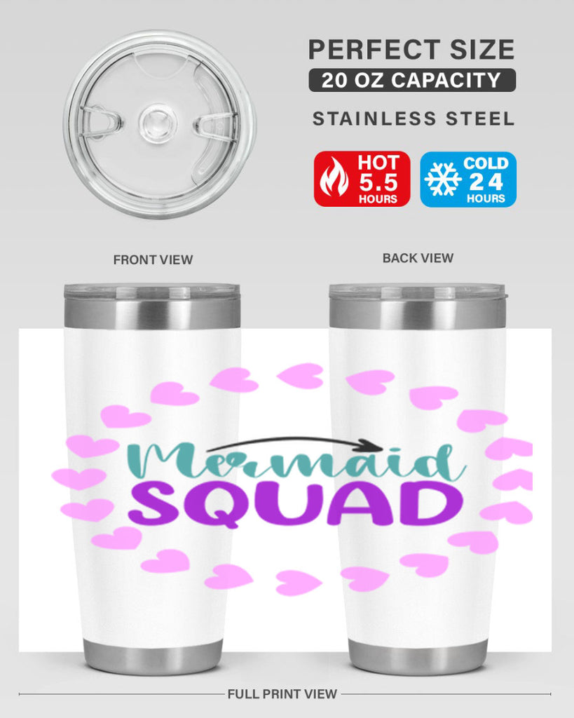 Mermaid Squad 382#- mermaid- Tumbler