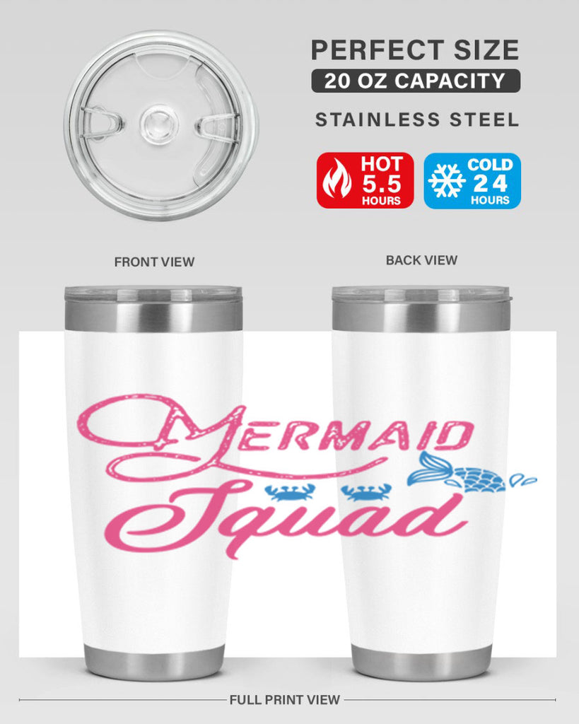 Mermaid Squad 383#- mermaid- Tumbler