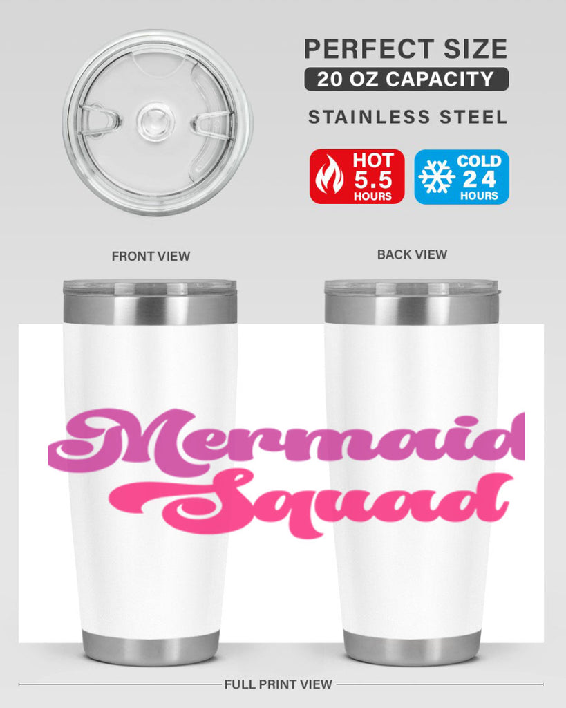 Mermaid Squad 384#- mermaid- Tumbler