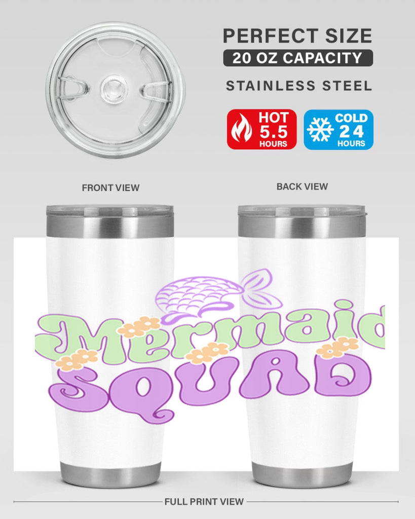 Mermaid Squad 445#- mermaid- Tumbler