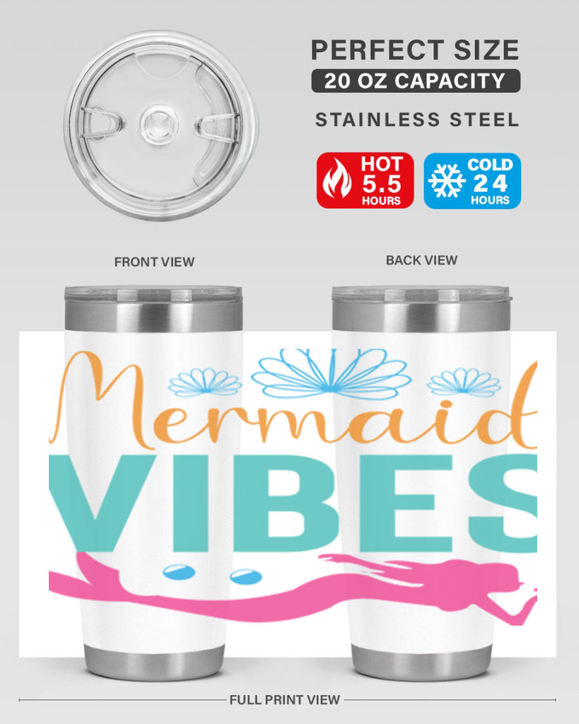 Mermaid Vibes Design 465#- mermaid- Tumbler
