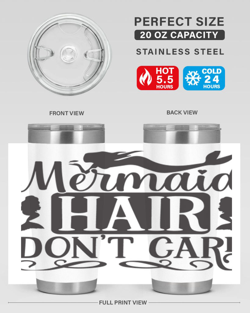 Mermaid hair dont care 409#- mermaid- Tumbler